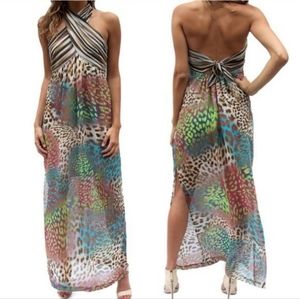 Trina Turk Colorful Cocktail Dress, Size 8